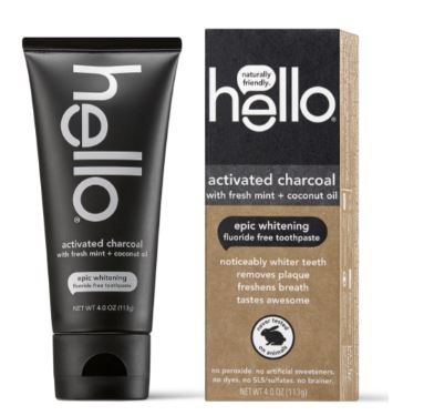 Hello Activated Charcoal Fluoride Free Toothpaste
